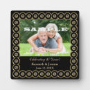 Recherche de anniversaire mariage plaques Noir et or