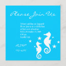 Recherche de hippocampes invitations Mer