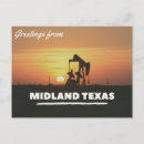 Recherche de puits de pétrole cartes postales Midland texas