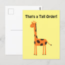 Recherche de girafes cartes postales Pour enfants