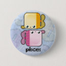 Recherche de poissons mignons badges Kawaii