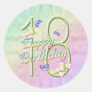 Recherche de 18ème anniversaire autocollants Rose