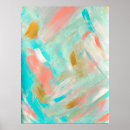 Recherche de corail turquoise posters Peinture