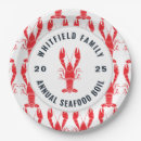 Recherche de fruits de mer assiettes en papier Bouillie de crabe