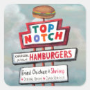 Recherche de signe vintage autocollants Poulet