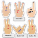 Recherche de doigts autocollants Pour elle