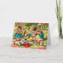 Recherche de renard vintage vœux cartes Illustration