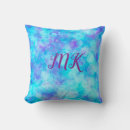 Recherche de bleu violet coussins Initiales