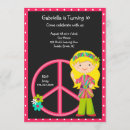 Recherche de signe de paix invitations Hippie