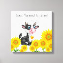 Recherche de vaches art Toile