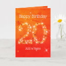 Recherche de 20 ans anniversaire cartes Rouge