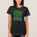 Recherche de binary code tshirts Geek