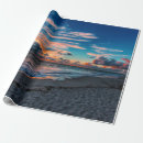 Recherche de coucher du soleil de plage papier cadeau Tropical