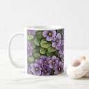 Recherche de violette africaine tasses Motif