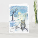 Recherche de hibou de neige Coucher de soleil