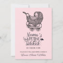 Recherche de bébé vintage invitations Script