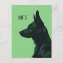 Recherche de propriétaire de berger allemand cartes postales Dog