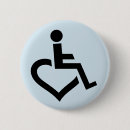 Recherche de fauteuil roulant badges Bleu