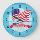 Recherche de drapeau américain rond horloges Patriotique