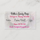 Recherche de confiserie affaires cartes visite Bonbons
