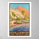 Recherche de menton posters De voyage vintage