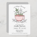 Recherche de tea cup invitations Floral