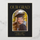 Recherche de black graduation invitations Élégant