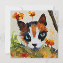 Recherche de fleurs de chat vœux cartes Orange