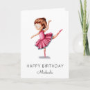 Recherche de ballerina anniversaire cartes Ballet
