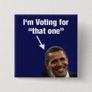 Recherche de vote pour obama badges Démocrate