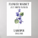 Recherche de anniversaire juillet posters Larkspur