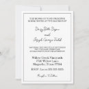 Recherche de moderne contemporain simple mariage invitations Typographie
