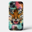 Recherche de tête de tigre iphone coques Faune