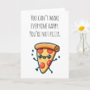 Recherche de tranche de pizza vœux cartes Toute personne