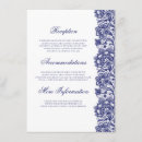 Recherche de dentelle 11x16 invitations Bleu