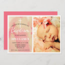 Recherche de girl photo baptême invitations Rose