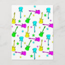 Recherche de musique guitare cartes postales Rose