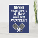 Recherche de pickleball vœux cartes Sports
