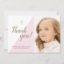 Recherche de communion vœux cartes Rose et or