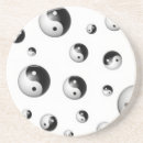 Recherche de symbole yin yang dessous de verres Bouddhisme
