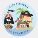Recherche de fille pirate autocollants Anniversaire de pirate
