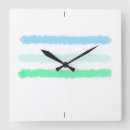 Recherche de peint à la main horloges Vert