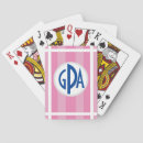 Recherche de pendaison crémaillère de jeux de cartes Monogrammé