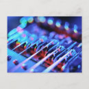 Recherche de guitare électrique rouge cartes postales Bleu