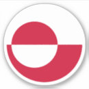 Recherche de le groenland autocollants Drapeau