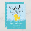 Recherche de de canard anniversaire invitations Mignon