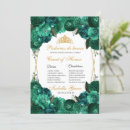 Recherche de green quinceanera invitations Quinceanera vert émeraude