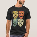 Recherche de masque de théâtre tshirts Drame