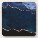Recherche de marbre bleu dessous de verres Motif abstrait