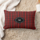 Recherche de noir et rouge coussins Monogramme